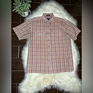 Pendleton Santiam plaid cotton button up sz medium